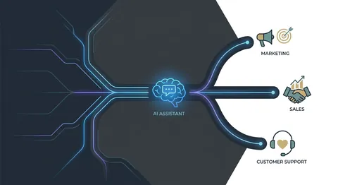 AIチャットボット導入で業務が変わる！【2026年版】部門別プロセス変革マップと実践ガイド