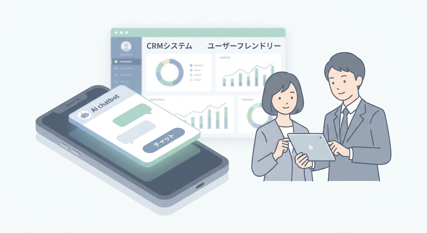 A modern smartphone displaying a sleek AI chatbot widget on a website, with a user-friendly interface and customer relat